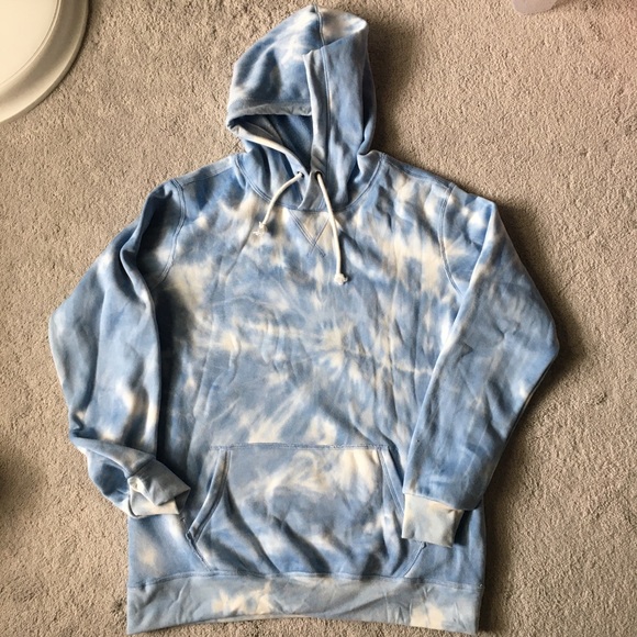 Ardene Blue and white Tie Dye Hoodie - Picture 4 of 4
